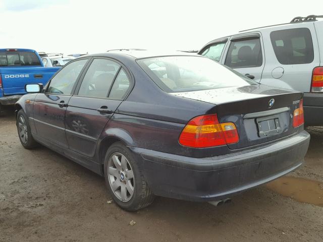 WBAEV33493KL80985 - 2003 BMW 325 I BLUE photo 3