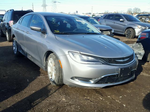 1C3CCCAB6FN529619 - 2015 CHRYSLER 200 LIMITE SILVER photo 1