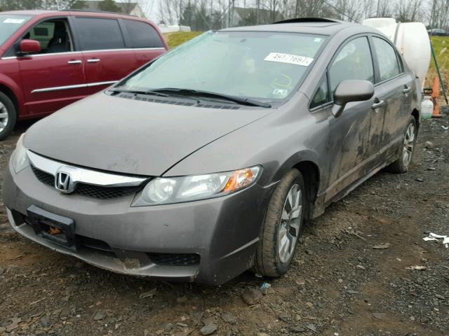 2HGFA1F81BH513025 - 2011 HONDA CIVIC EX BROWN photo 2