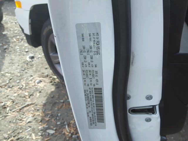 1C4NJRBB3GD772906 - 2016 JEEP PATRIOT SP WHITE photo 10