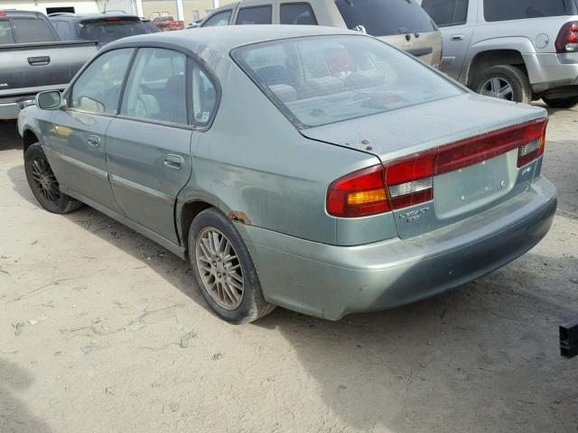 4S3BE635137203463 - 2003 SUBARU LEGACY L TURQUOISE photo 3