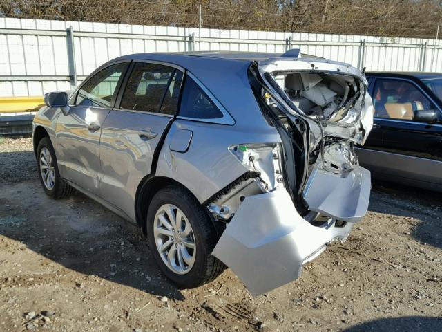 5J8TB3H54HL018361 - 2017 ACURA RDX TECHNO SILVER photo 3