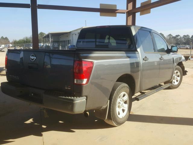 1N6AA07A14N522271 - 2004 NISSAN TITAN XE GRAY photo 4