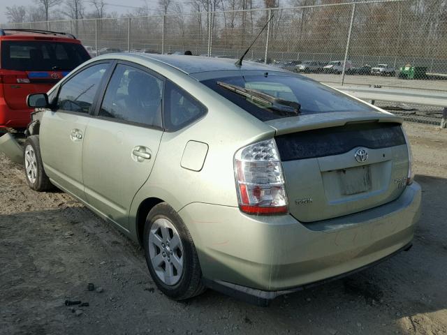 JTDKB20U863148776 - 2006 TOYOTA PRIUS GREEN photo 3