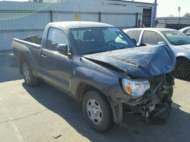 5TFNX4CN4EX037163 - 2014 TOYOTA TACOMA GRAY photo 1