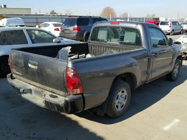 5TFNX4CN4EX037163 - 2014 TOYOTA TACOMA GRAY photo 4