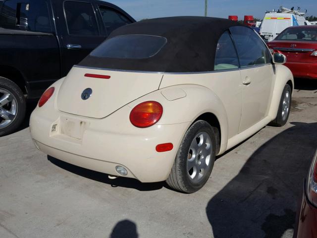 3VWCK21Y23M310155 - 2003 VOLKSWAGEN NEW BEETLE 黄色 照片 4