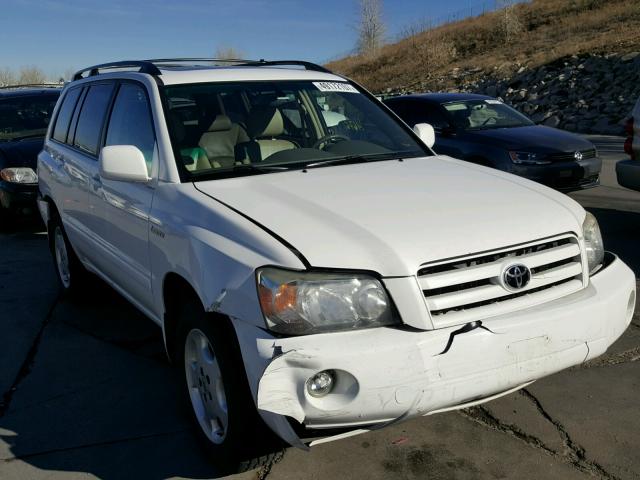 JTEEP21A560141042 - 2006 TOYOTA HIGHLANDER WHITE photo 1