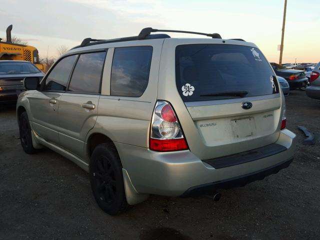 JF1SG65656H731561 - 2006 SUBARU FORESTER 2 BEIGE photo 3