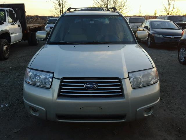 JF1SG65656H731561 - 2006 SUBARU FORESTER 2 BEIGE photo 9