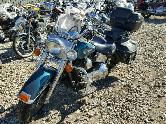 1HD1BWB134Y036777 - 2004 HARLEY-DAVIDSON FLSTCI TURQUOISE photo 2