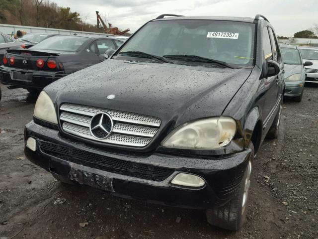 4JGAB57E54A473076 - 2004 MERCEDES-BENZ ML 350 BLACK photo 2