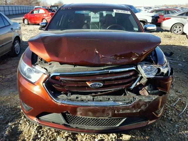 1FAHP2F89FG171777 - 2015 FORD TAURUS LIM MAROON photo 9