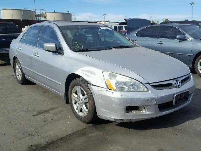 1HGCM56887A032485 - 2007 HONDA ACCORD EX SILVER photo 1