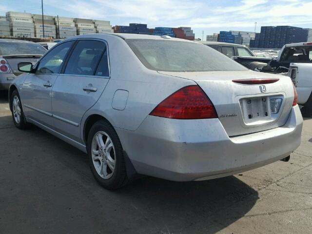 1HGCM56887A032485 - 2007 HONDA ACCORD EX SILVER photo 3