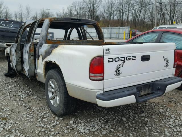 1B7HL2AN41S295268 - 2001 DODGE DAKOTA QUA WHITE photo 3