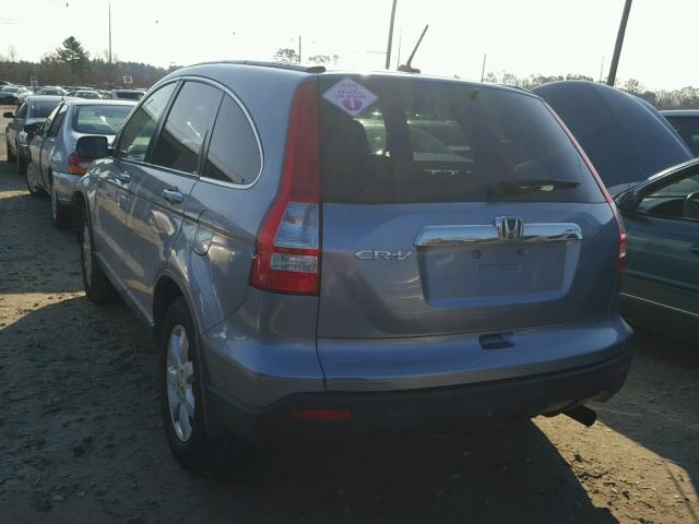 JHLRE38767C042423 - 2007 HONDA CR-V EXL BLUE photo 3