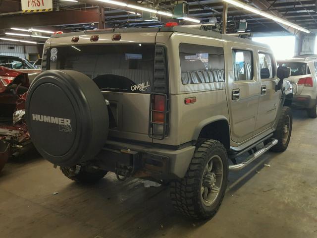 5GRGN23U74H120412 - 2004 HUMMER H2 GOLD photo 4