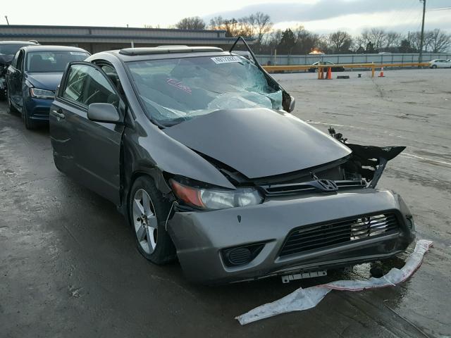 2HGFG12807H565175 - 2007 HONDA CIVIC EX GRAY photo 1