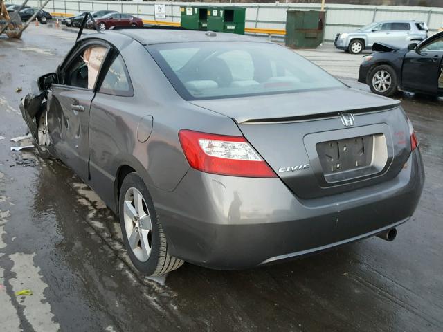 2HGFG12807H565175 - 2007 HONDA CIVIC EX GRAY photo 3