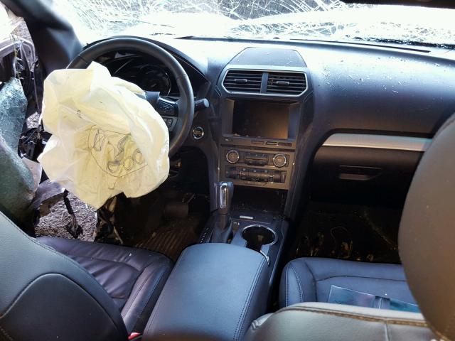 1FM5K8D83GGA83760 - 2016 FORD EXPLORER X BLUE photo 9