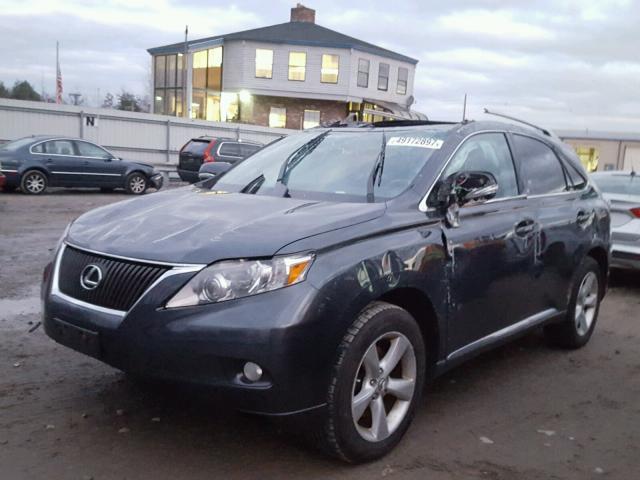 2T2BK1BA4AC069534 - 2010 LEXUS RX 350 GRAY photo 2