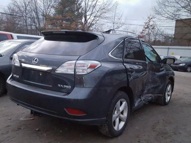 2T2BK1BA4AC069534 - 2010 LEXUS RX 350 GRAY photo 4