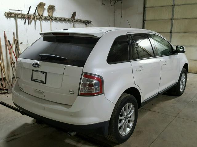 2FMDK4JC7ABB51912 - 2010 FORD EDGE SEL WHITE photo 4