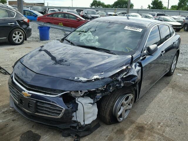 1G1ZB5ST1HF224630 - 2017 CHEVROLET MALIBU LS BLUE photo 2