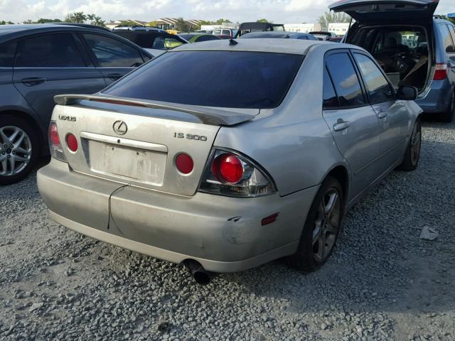 JTHBD182310002849 - 2001 LEXUS IS 300 SILVER photo 4