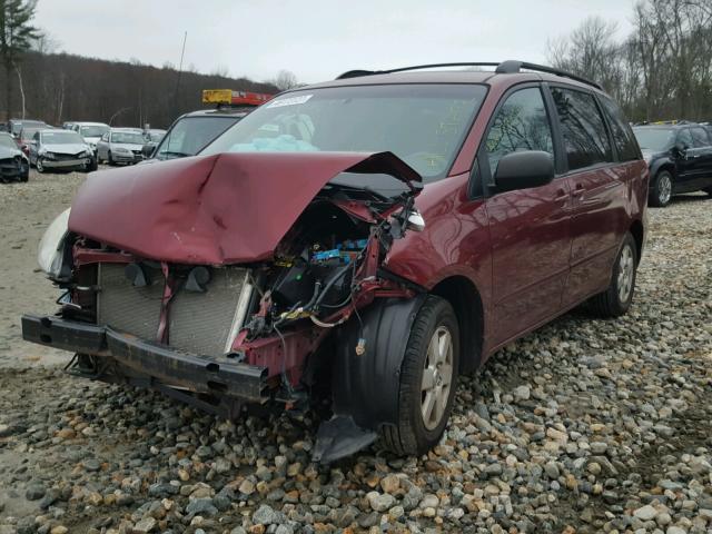 5TDKK4CC4AS317214 - 2010 TOYOTA SIENNA CE RED photo 2