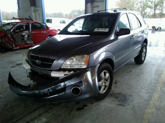 KNDJD733X65572633 - 2006 KIA SORENTO EX BLUE photo 2