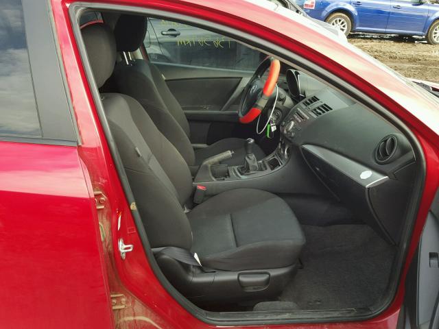 JM1BL1H55A1249041 - 2010 MAZDA 3 S RED photo 5