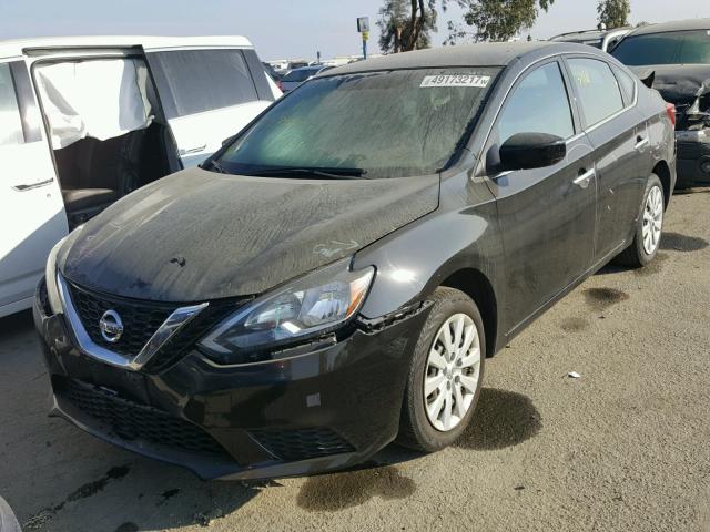 3N1AB7AP5GY248699 - 2016 NISSAN SENTRA S BLACK photo 2