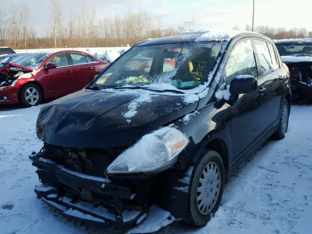 3N1BC13E97L453479 - 2007 NISSAN VERSA S BLACK photo 2