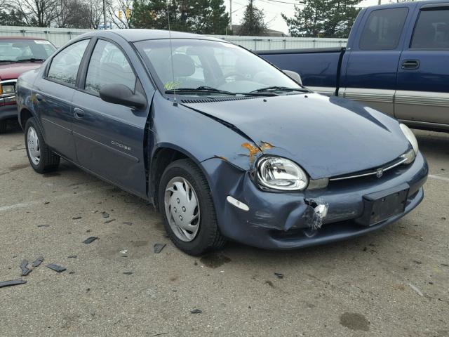 1B3ES46C21D292822 - 2001 DODGE NEON SE BLUE photo 1