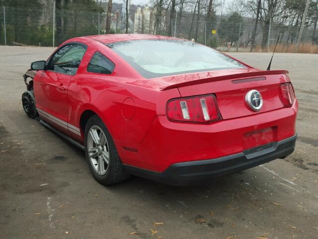 1ZVBP8AN0A5125773 - 2010 FORD MUSTANG RED photo 3