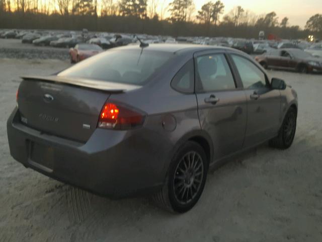 1FAHP3GN1BW130716 - 2011 FORD FOCUS SES GRAY photo 4