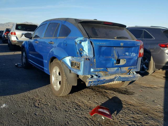 1B3HB48B68D561643 - 2008 DODGE CALIBER SX BLUE photo 3