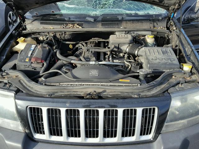 1J4GW48SX4C237300 - 2004 JEEP GRAND CHER BLACK photo 7