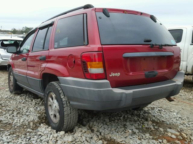 1J4GX48S73C500502 - 2003 JEEP GRAND CHER RED photo 3