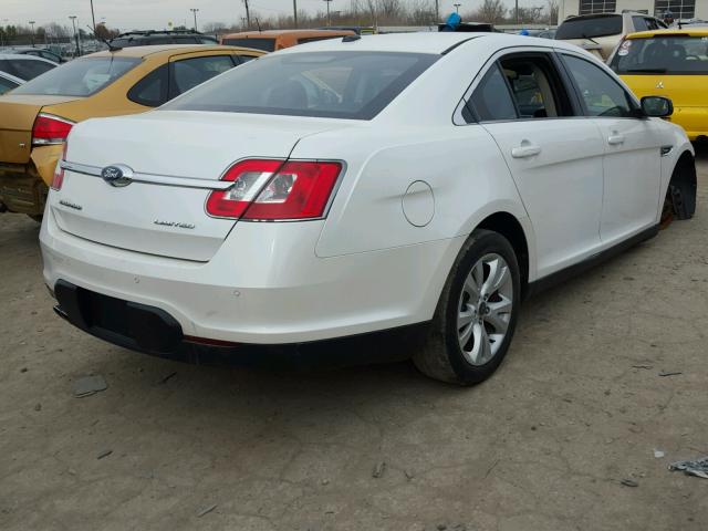 1FAHP2FW8AG153410 - 2010 FORD TAURUS LIM WHITE photo 4