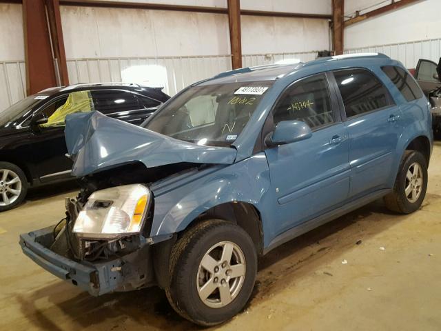 2CNDL33F286281002 - 2008 CHEVROLET EQUINOX LT BLUE photo 2