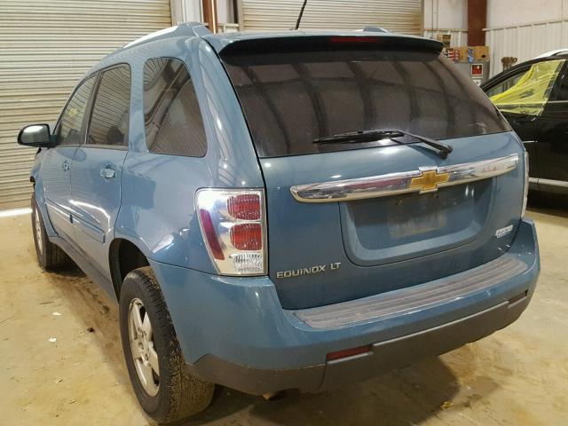 2CNDL33F286281002 - 2008 CHEVROLET EQUINOX LT BLUE photo 3