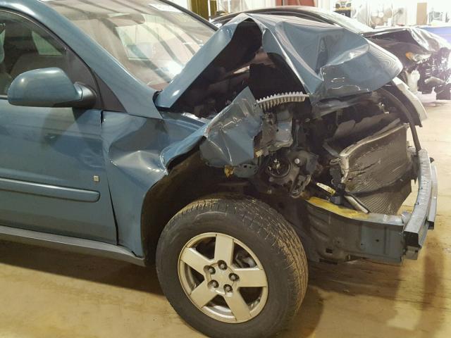 2CNDL33F286281002 - 2008 CHEVROLET EQUINOX LT BLUE photo 9