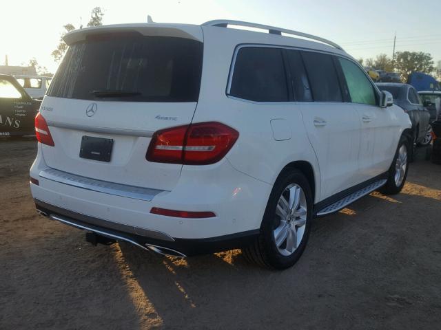 4JGDF6EE1JB043383 - 2018 MERCEDES-BENZ GLS 450 4M WHITE photo 4