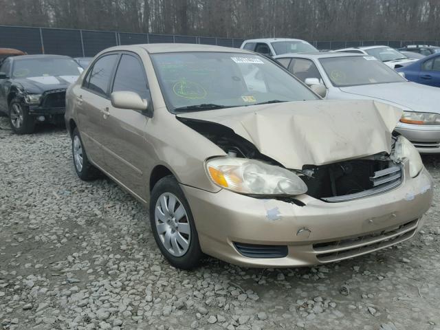 1NXBR32E04Z245688 - 2004 TOYOTA COROLLA CE GOLD photo 1