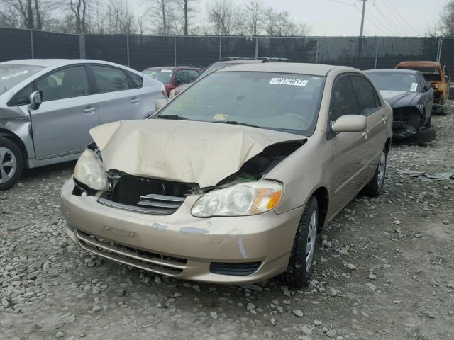 1NXBR32E04Z245688 - 2004 TOYOTA COROLLA CE GOLD photo 2