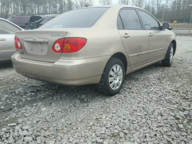 1NXBR32E04Z245688 - 2004 TOYOTA COROLLA CE GOLD photo 4