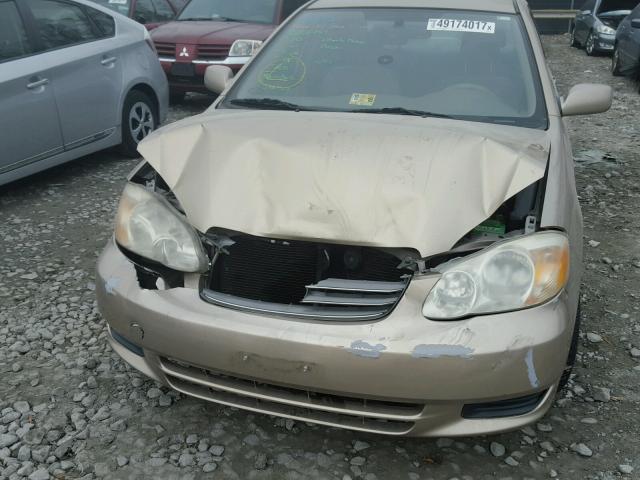 1NXBR32E04Z245688 - 2004 TOYOTA COROLLA CE GOLD photo 9